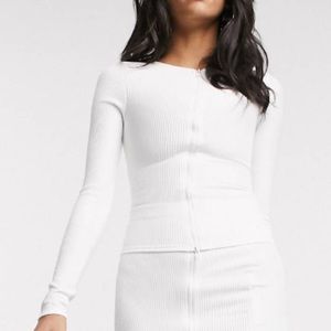 Brand new Missguided double zipper fitted top